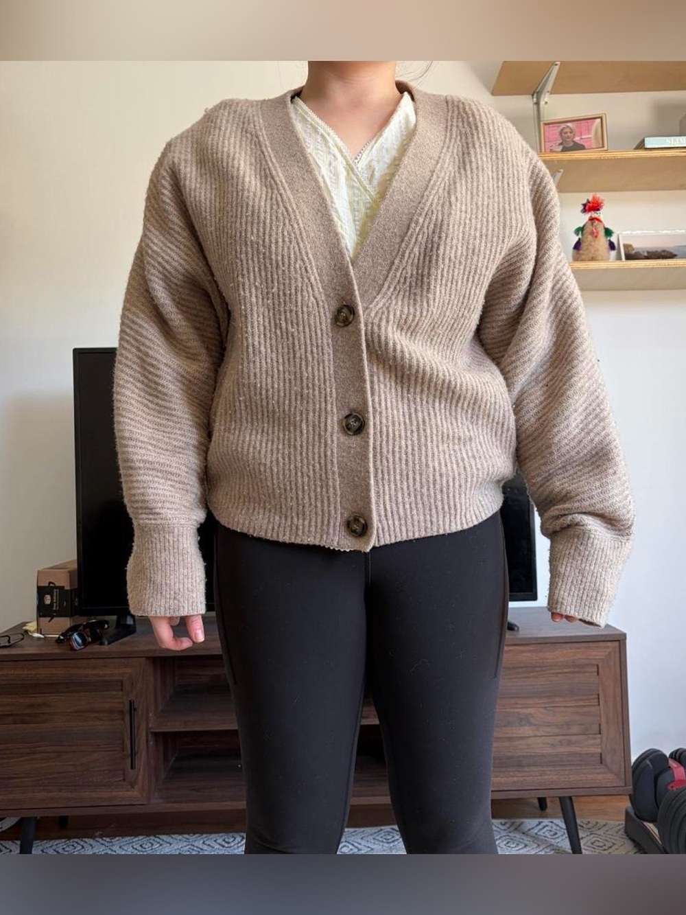 & Other Stories Wool Blend Cardigan